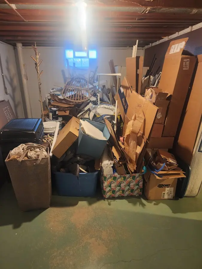 Roll-off dumpster container at job site for Roll Off Dumpster Rental in Piggott